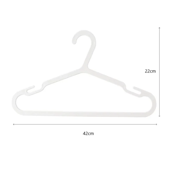 Space Saving Flat Plastic Clothes Hangers