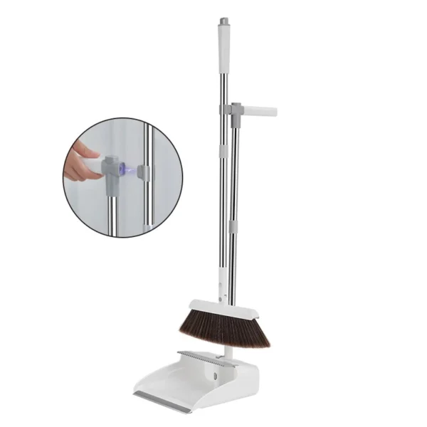 Broom & Dustpan Set with Comb Teeth