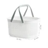Multipurpose Square Storage Basket with Handle