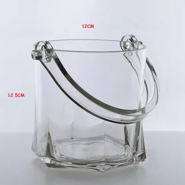 Crystal Transparent Plastic Ice Bucket