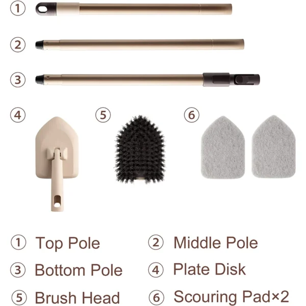 Long Handle Tub & Tile Scrubber Brush