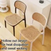 Stackable Plastic Rattan Dining Chair