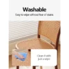 Stackable Plastic Rattan Dining Chair