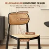 Stackable Plastic Rattan Dining Chair