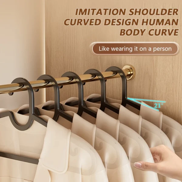 Non Slip Plastic Clothes Hangers 100PCS