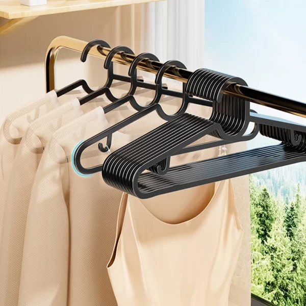 Non Slip Plastic Clothes Hangers 100PCS