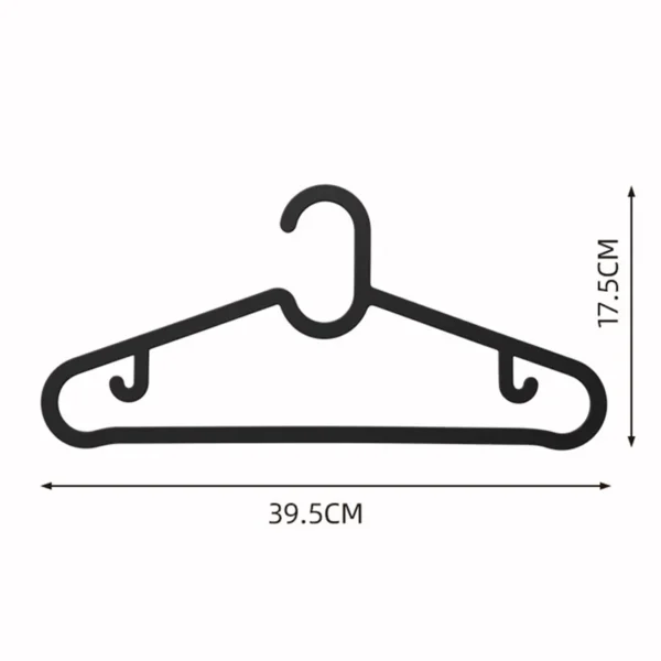 Non Slip Plastic Clothes Hangers 100PCS