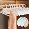 Premium Non-Slip Plastic Clothes Hangers 50PCS