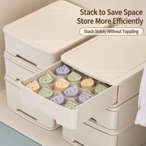 Stackable Drawer Organizer with Dividers