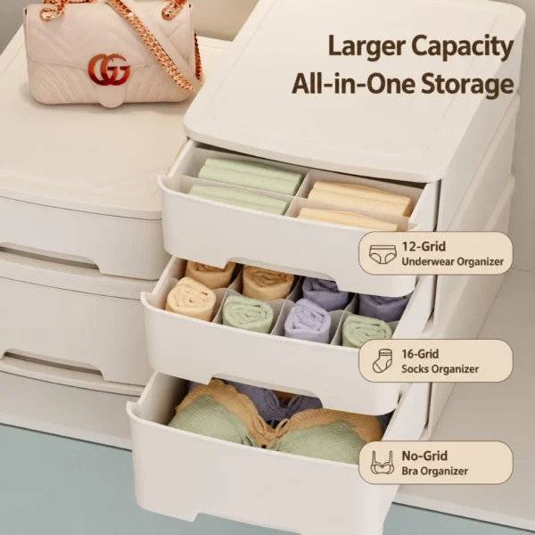Stackable Drawer Organizer with Dividers
