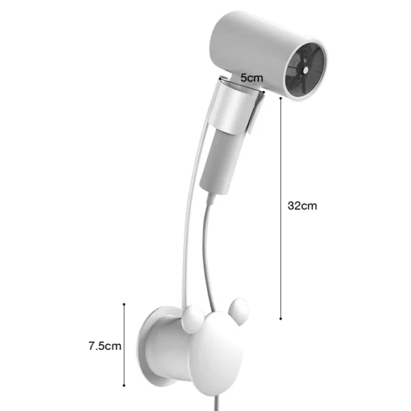 Wall Mounted Hair Dryer Holder