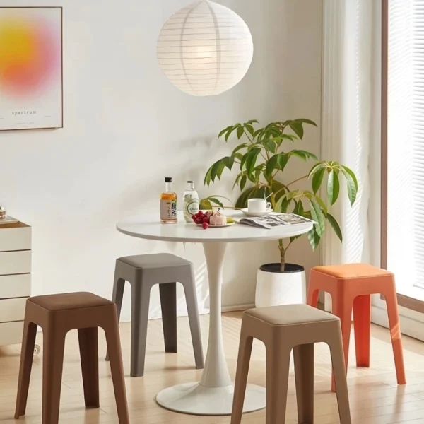 Nordic Stackable Square Dining Chair