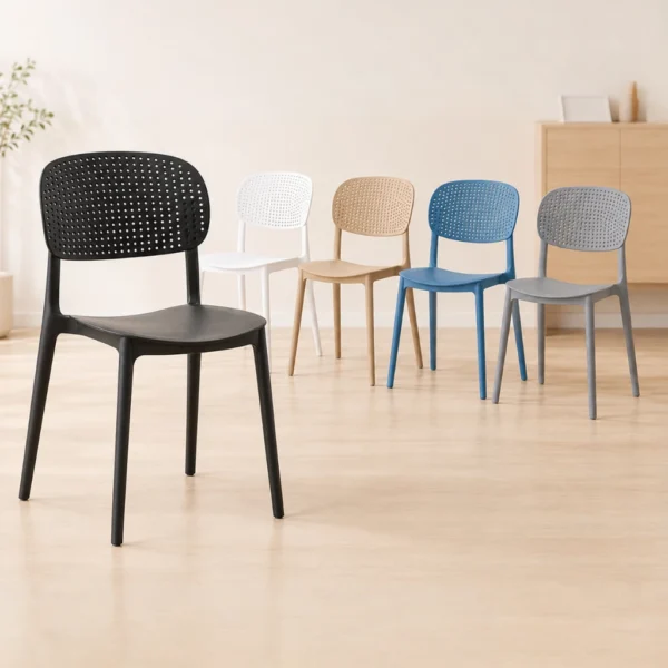 Heavy Duty Breathable Plastic Dining Chair