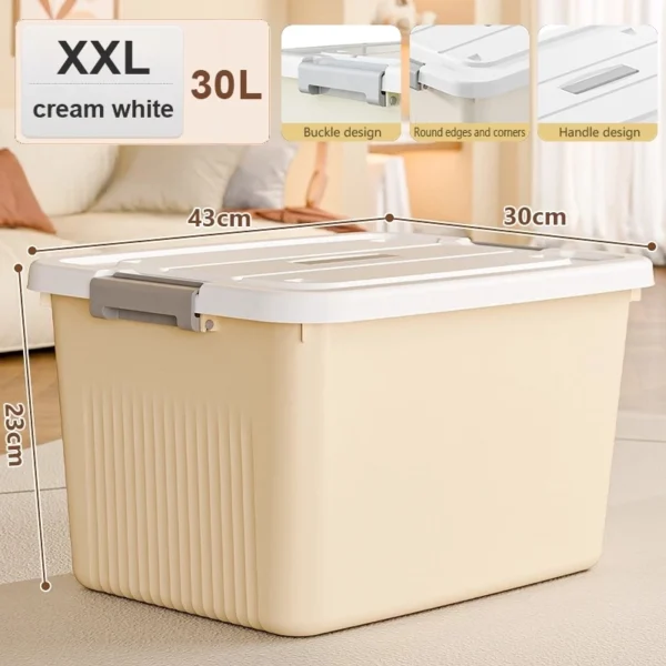 Extra Large Plastic Storage Box with Lid