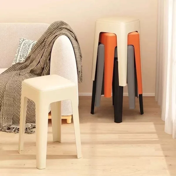 Nordic Stackable Square Dining Chair