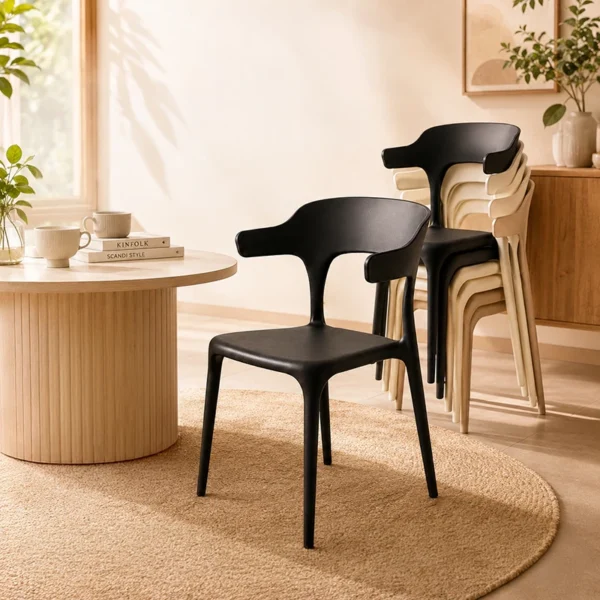 Stackable Modern Antler PP Dining Chair