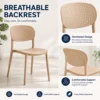Heavy Duty Breathable Plastic Dining Chair