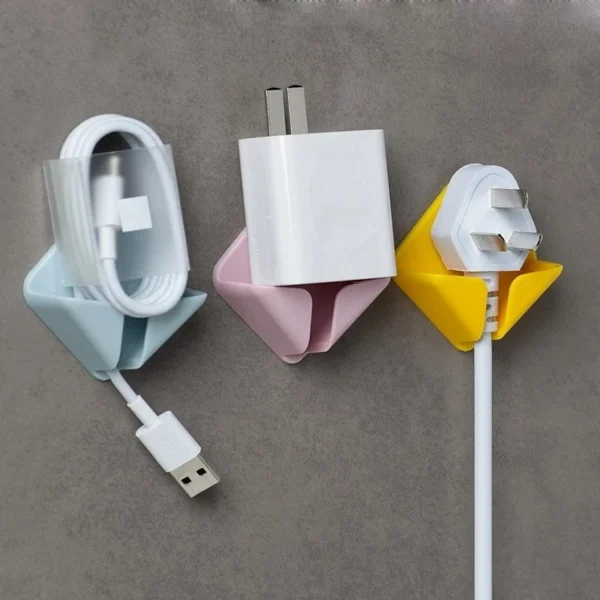 Self Adhesive Power Plug Holder Hook