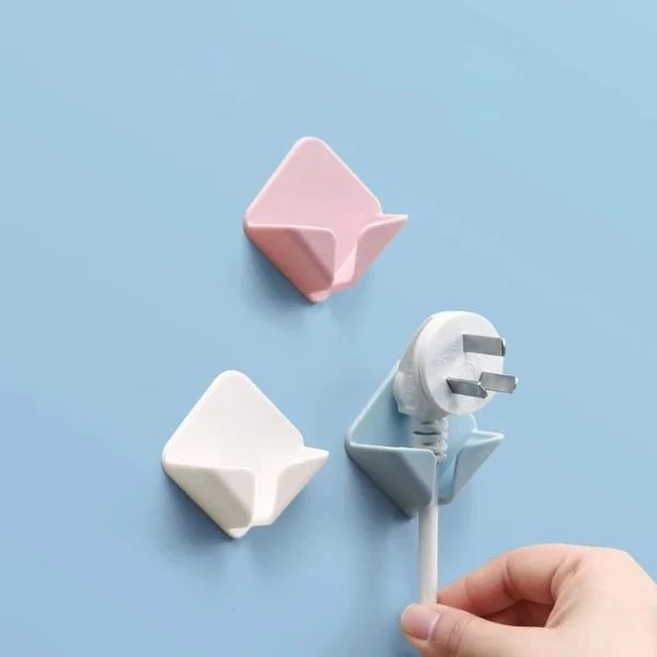 Self Adhesive Power Plug Holder Hook