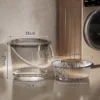 Texture Transparent Storage Bucket & Wash Basin Set