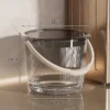 Texture Transparent Storage Bucket & Wash Basin Set