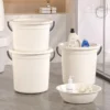 Multipurpose Plastic Bucket & Basin Set with Lid