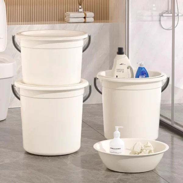 Multipurpose Plastic Bucket & Basin Set with Lid