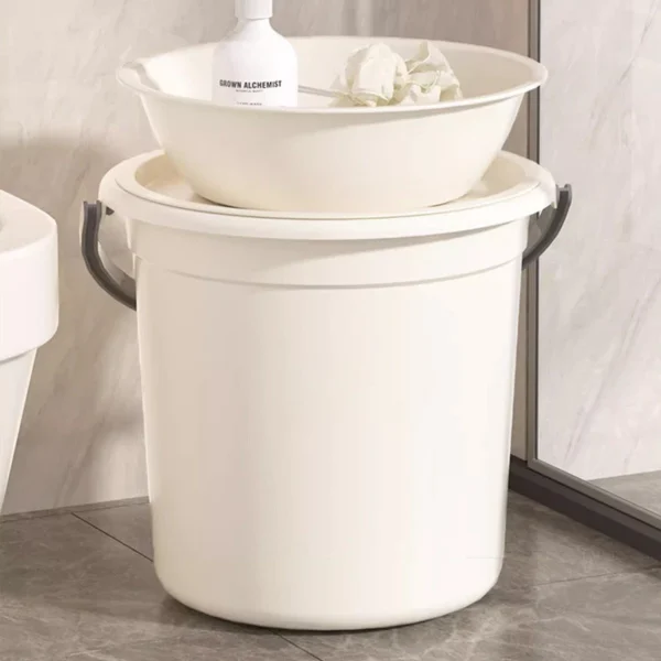 Multipurpose Plastic Bucket & Basin Set with Lid