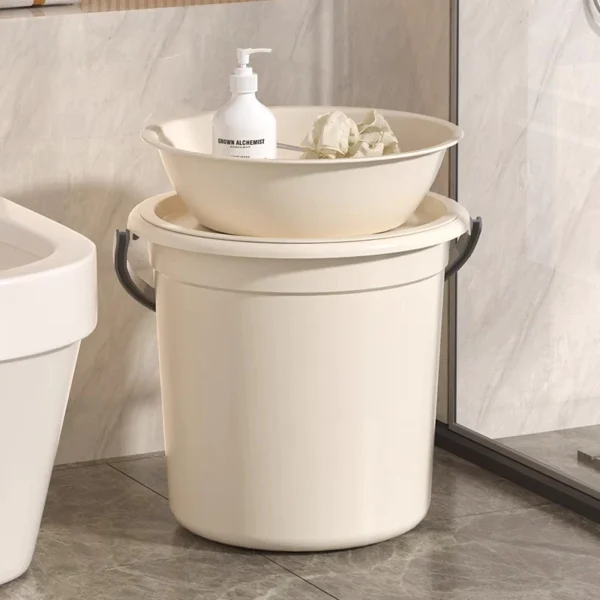 Multipurpose Plastic Bucket & Basin Set with Lid