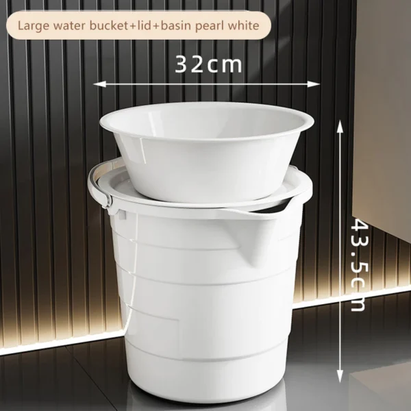 Heavy Duty Household Bucket & Basin Set