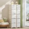Slim Rolling Plastic Drawer Organizer