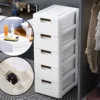 Vertical Plastic Drawer Storage Cabinet