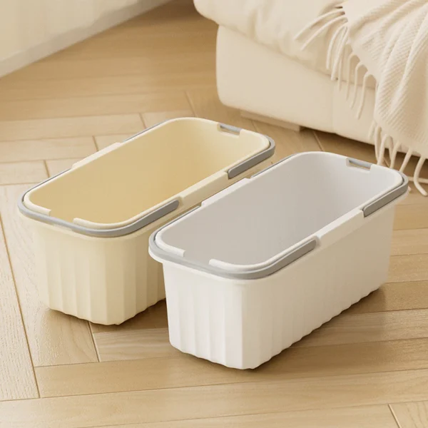 Large Capacity Rectangular Plastic Mop Bucket