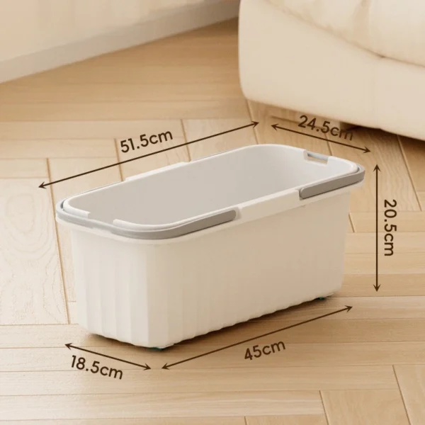 Large Capacity Rectangular Plastic Mop Bucket