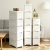 Slim Rolling Plastic Drawer Organizer