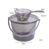 Transparent Storage Bucket & Wash Basin Set