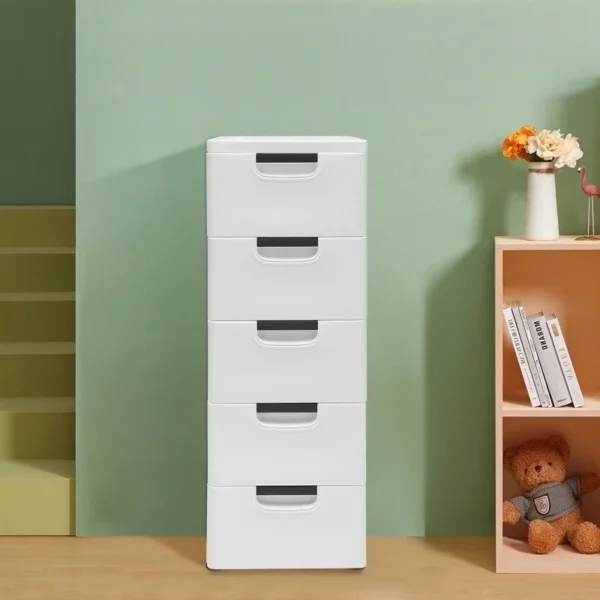 Vertical Plastic Drawer Storage Cabinet